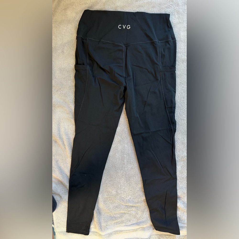 CVG Basic black leggings long length XL